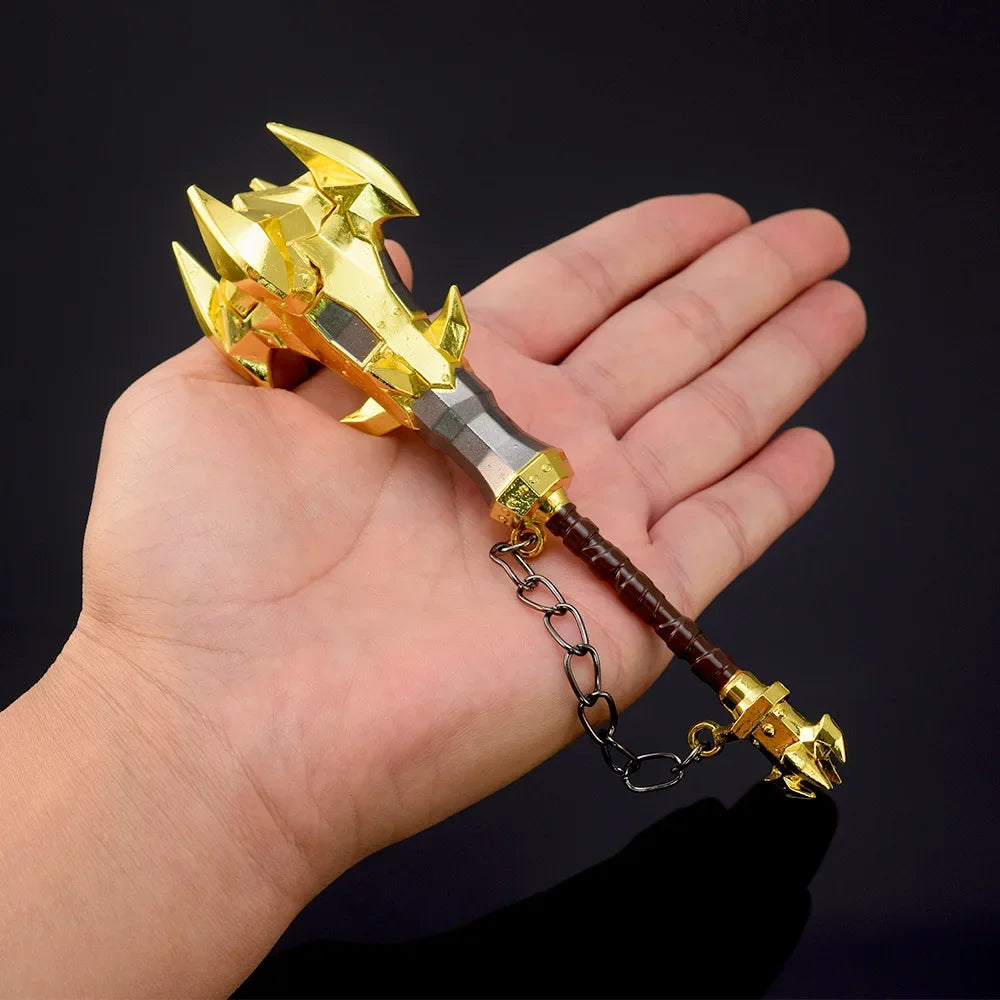 Hyrule Fantasy Weapon Savage Lynel Crusher Zelda Game Peripheral 15 см метален меч модел ключодържатели орнаменти занаяти играчки подаръци