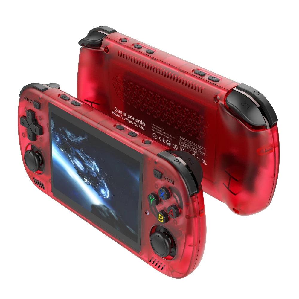 BOYHOM Green R36H PRO MAX Retro Gaming Console 4.2-inch IPS Screen RK3326 Processor 3000mAh Battery Open-Source Linux System Por