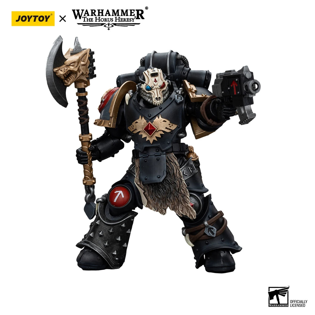 [IN STOCK]JOYTOY Warhammer 30K The Horus Heresy 1/18 Action Figure Space Wolves Leman Russ Deathsworn Pack Anime Model Toys Gift