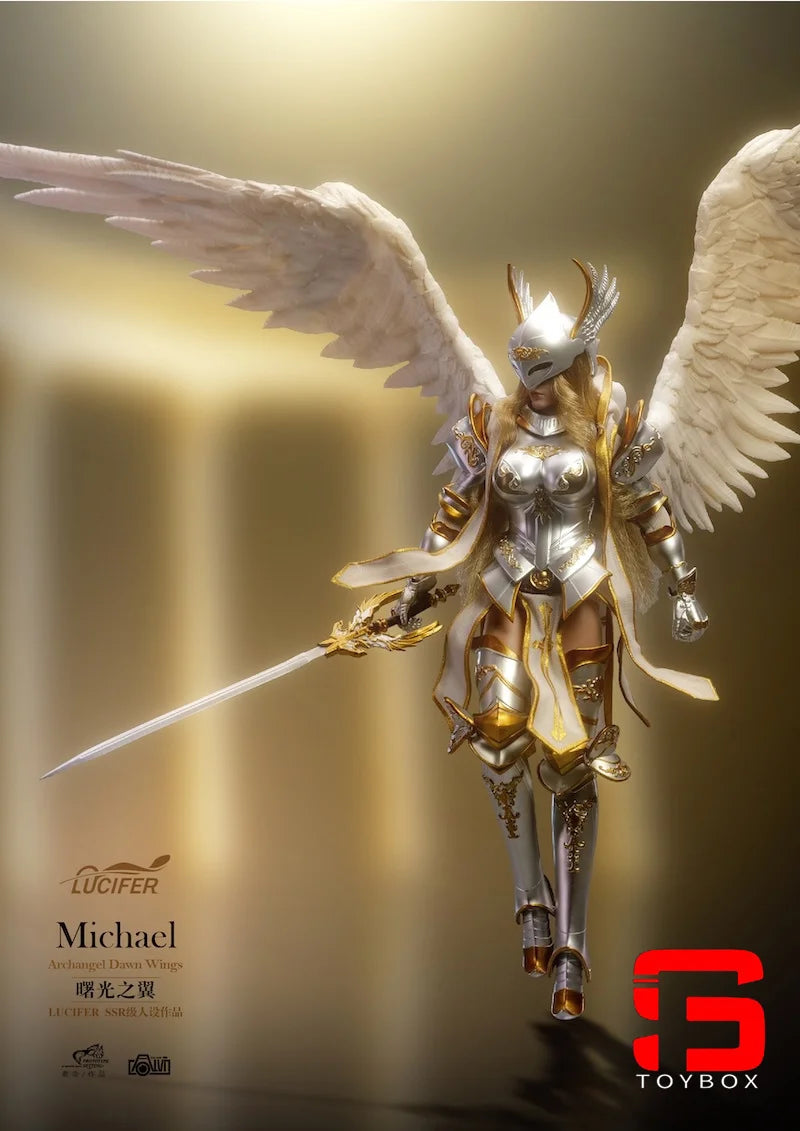 Lucifer LXF2311 Dawn Wings Michael Actionfigur im Maßstab 1/12, 6 Zoll, weibliches Soldatenfigurenmodell für die Fan-Kollektion