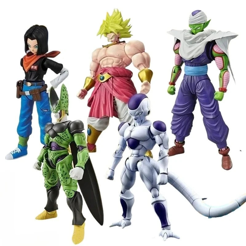 Bandai Genuine FRS Dragon Ball Son Goku Son Gohan Vegeta Frieza Super Saiyan Anime Action Figure Assembly Model Toys Gift Kids