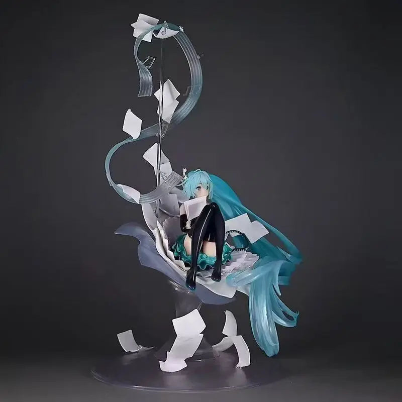 Cartoon Anime Miku Model Figure Anime-Style Desktop Decorative Figurine Computer Case Decoration Collectible Action Figures Gift