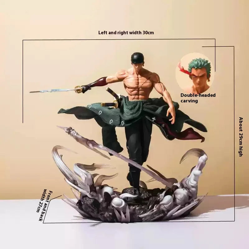 One Piece GK Zoro Двуглав орел Колекционерска фигурка Подарък за рожден ден Аниме тематична екшън фигурка играчка за фенове и колекционери