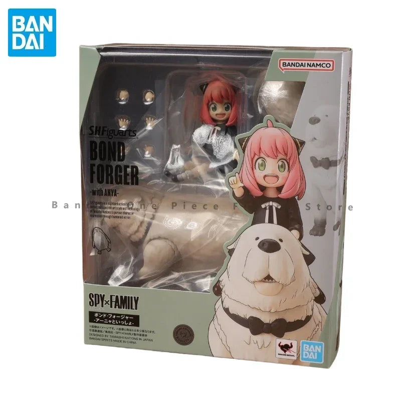 In Stock Bandai SHF Spy Play House Series Bond Fogger and Anya Action Figures Ornaments Animation Toys Exquisite Model Gifts