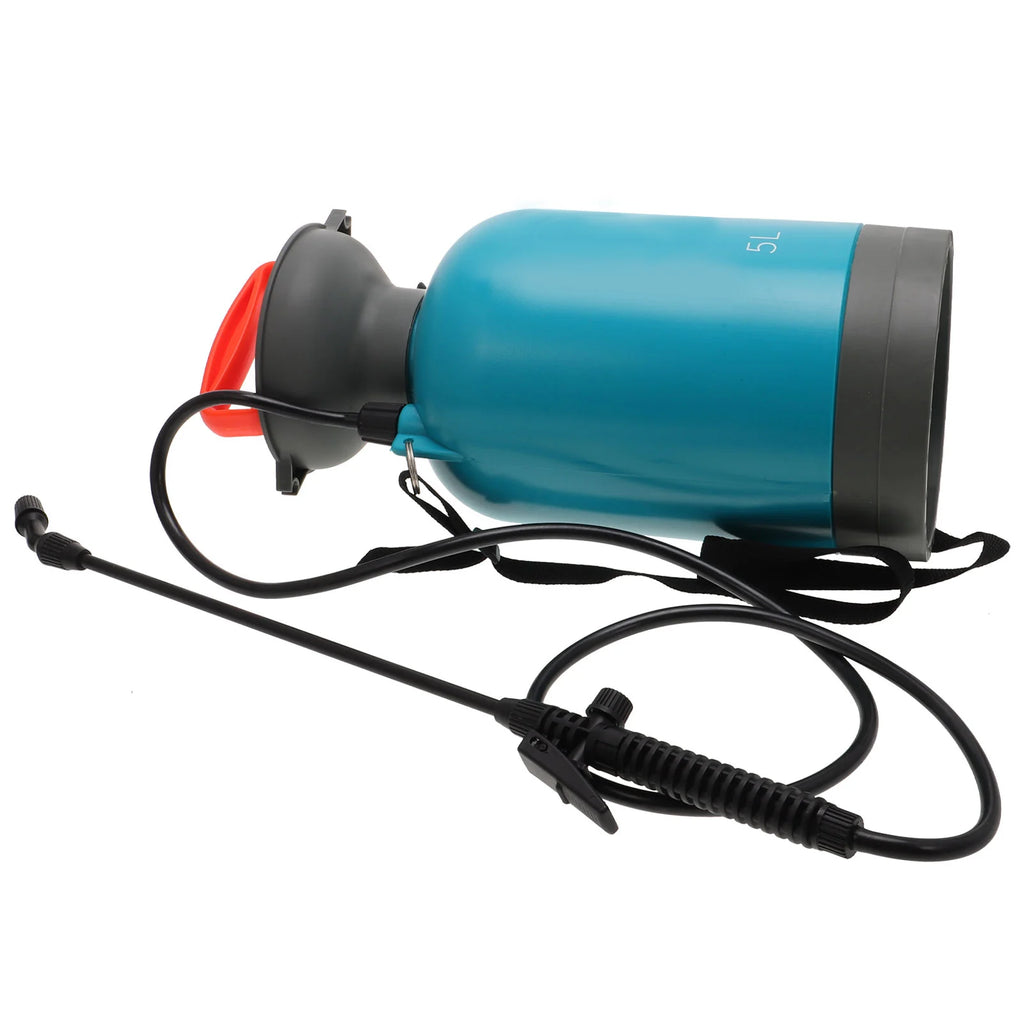 1 pc 5L Pressure Spray Bottle Watering Can Manual Pot Sprayer Garden Car Wash Home Office Park Light Watering Can Blue Durable