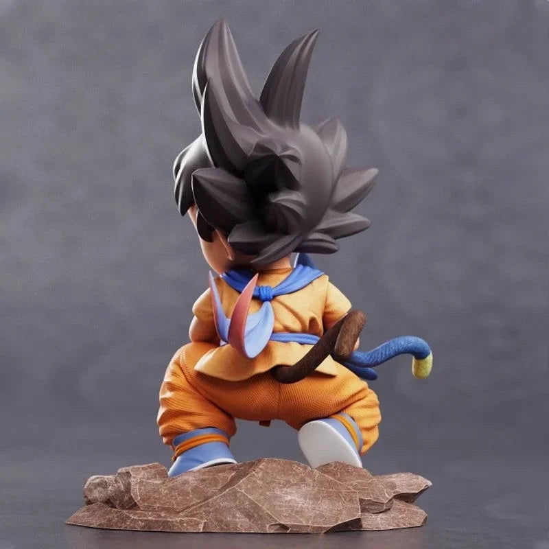 10cm/15cm Dragon Ball Z Son Goku cartoon character childhood Goku hug PVC Action Figure Model Statue Collection Decoration Pra