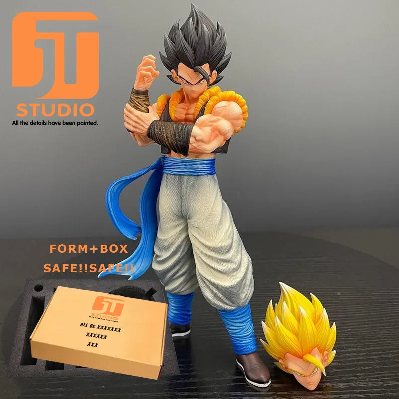 JT Studio Dragon Ball Z Goku Vegeta Gogeta SSJ1 SSJ2 SSJ4 SSJ3 Vegetto Dragonball Anime Model Figure GK Statue DBZ Figurine Toys