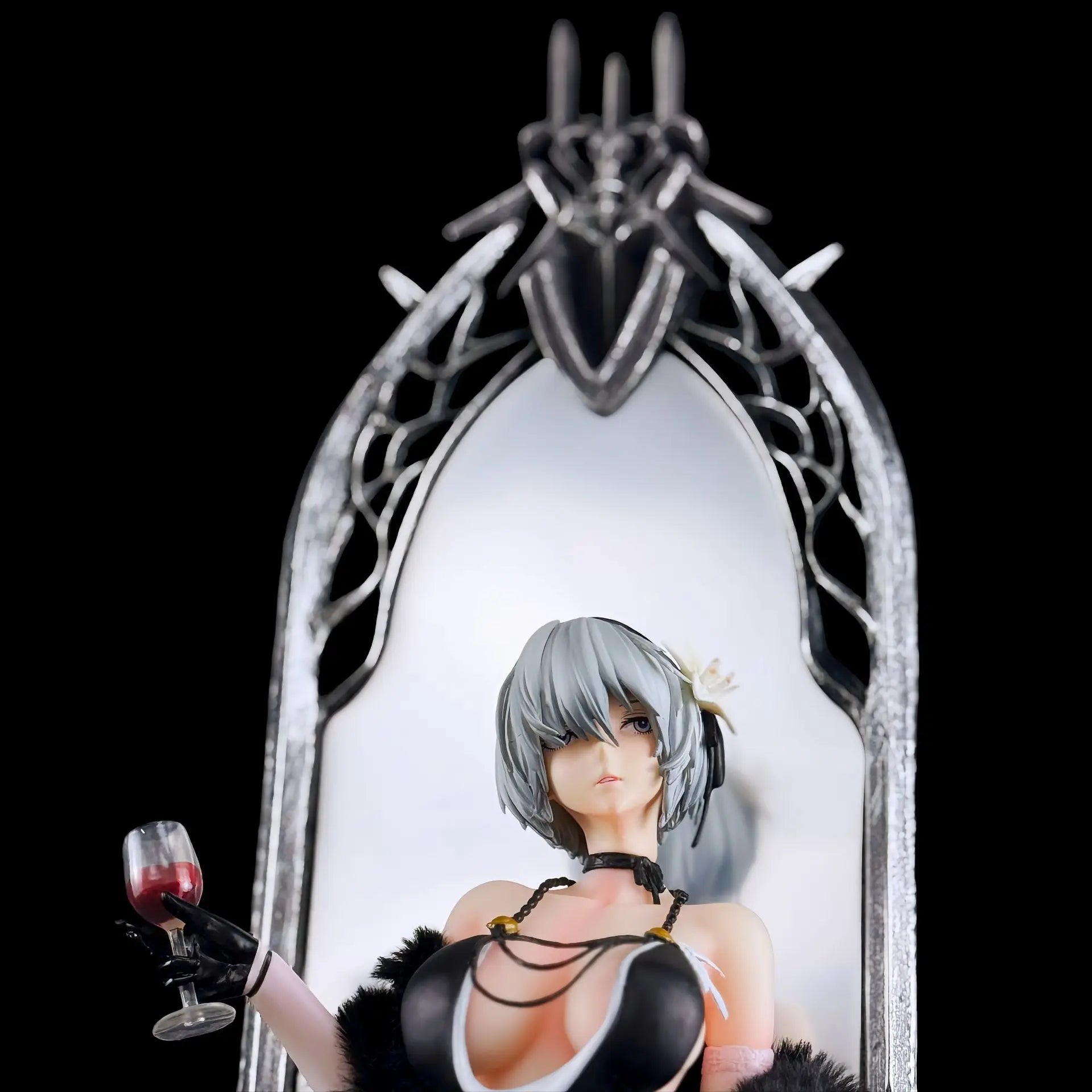Dinner Series 2B 1/4 Scale Anime Figure Double Head Sculpt 63cm Tall ABS Anime Collection Giant Statue Gift Model