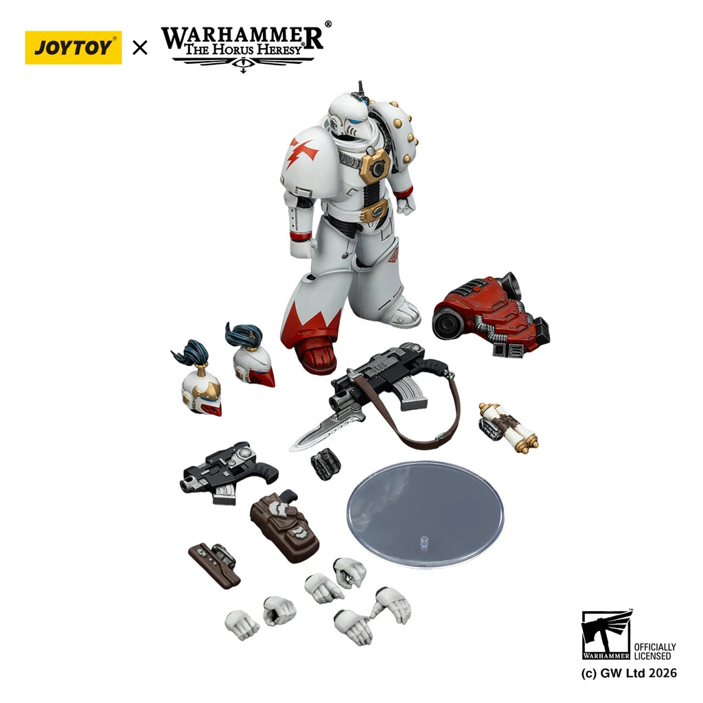 【Pre-sale】JOYTOY Warhammer40K The Horus Heresy White Scars MKIll Tactical Legionary MKVI Tactical Legionary 1/18 Action Figure