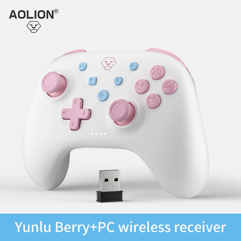 AOLION Bluetooth-Controller für Switch 2/1/PC/iOS/Android, Gamepad mit Turbo-Funktion