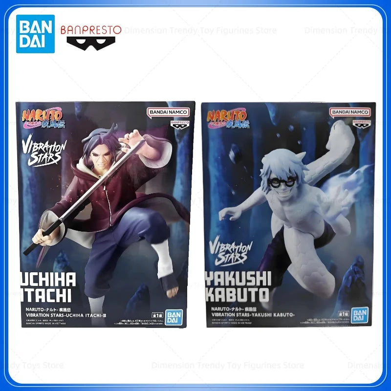 Bandai In Stock Banpresto Vibration Stars Original Anime Naruto Uchiha Itachi Yakushi Kabuto PVC Action Figure Model Toy Gift DT