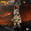 【Original】JOYTOY WARHAMMER 40K Dark Angels Deathwing Ancient with Company Banner 1/18 Action Figure Model Toy