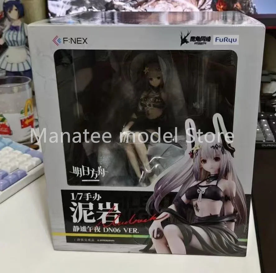 FuRyu Original Arknights 1/7 Scale Figure Mudrock Silent Night DN06 PVC Action Figure Anime Model Toys Collection Doll Gift