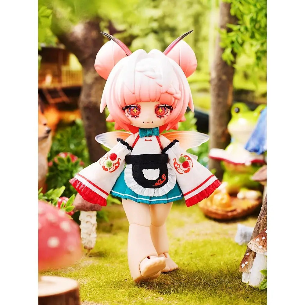 Genuine Kukaka Insect Cafe Series 12 Points Bjd Blind Box Action Figure Trendy Model Toy Kawaii Room Decor Birthday Gift