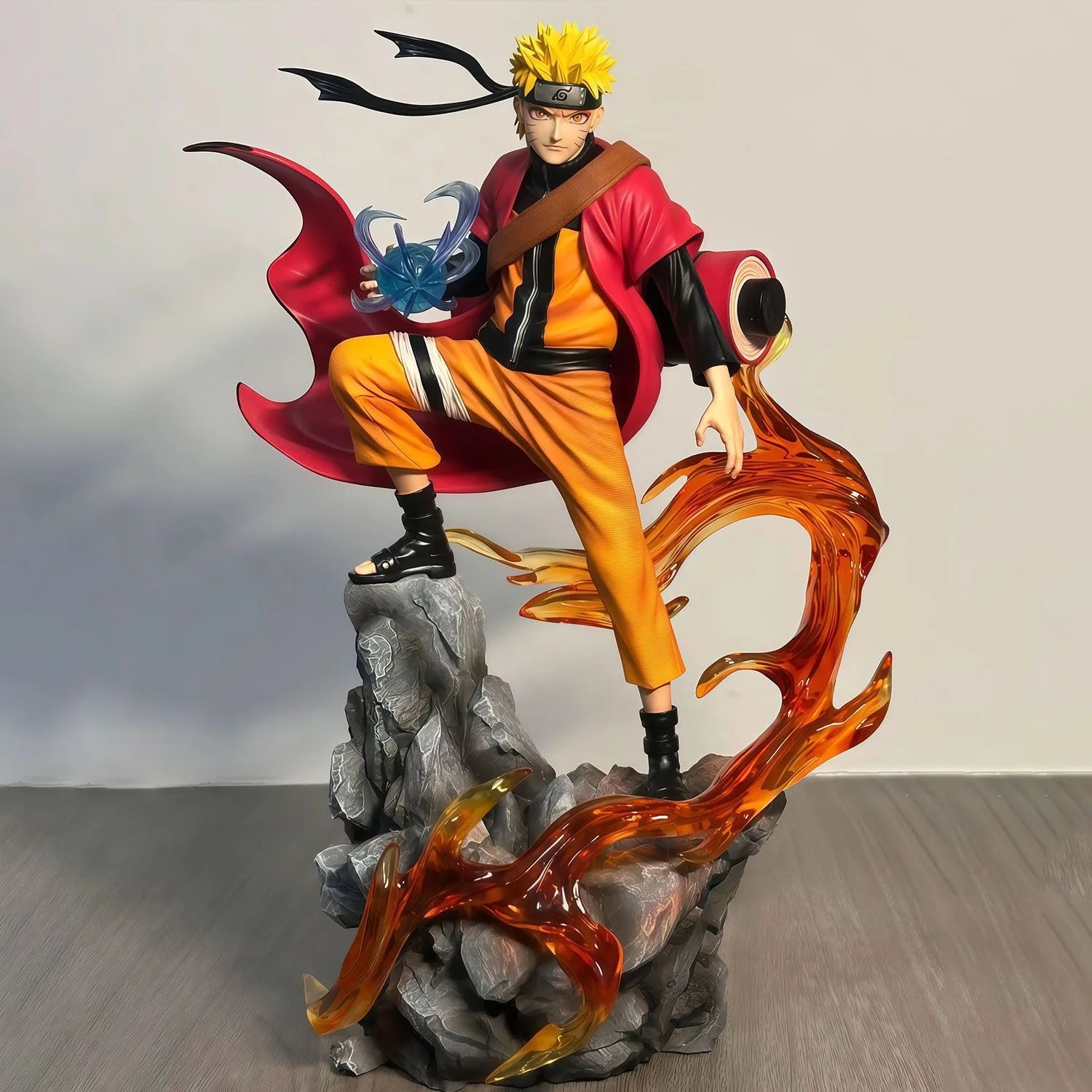 24cm Naruto Anime Figures Naruto Dan Sasuke A Hundred Ninjas for Ten Years Action Figure Statue Model Doll Collection Toys Gifts