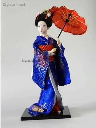 30cm Statuette Ethnic Japanese Geisha Dolls Kimono Dolls Belle Girl Lady Collection Home Decoration Miniature Figurines