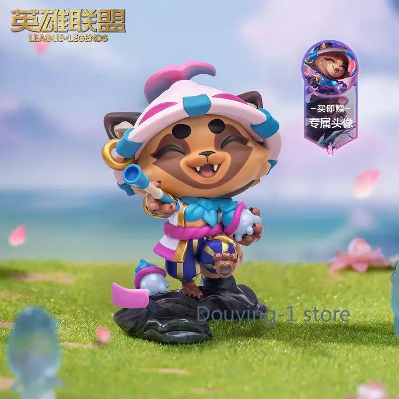 In stock, League of Legends LOL, Spirit Blossom, Teemo figure, Q version display game official peripheral spot decoration toys