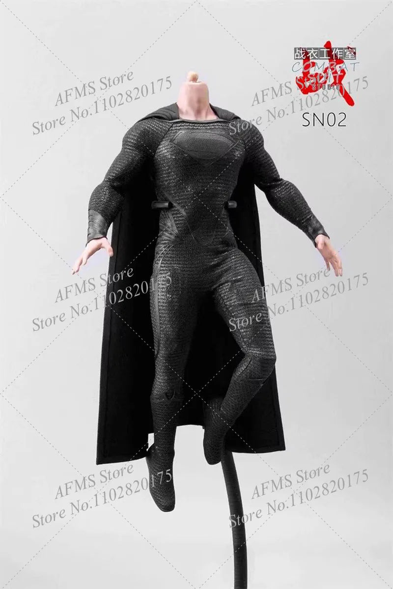 COMBA SUIT 1/6 SN02 Superhero Super Flexible Body Model Night Messenger Battle Suit Fit 12Inch Action Figure Soldier Head Sculpt