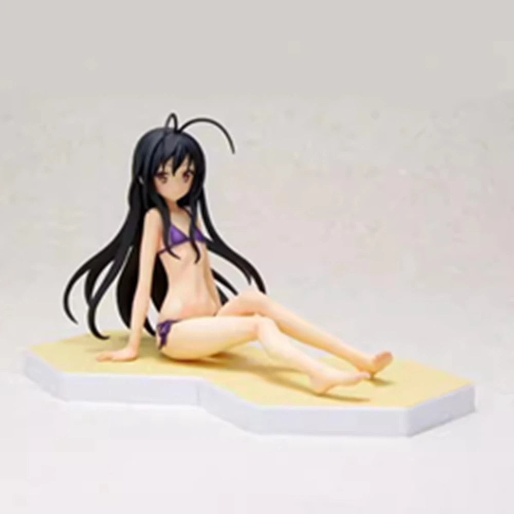 8,5 CM Anime Accel World Kuroyuki hime Figur Beach Queens 1/10 Badeanzug Sitzend Modell Spielzeug Geschenk Puppensammlung Actionfigur PVC