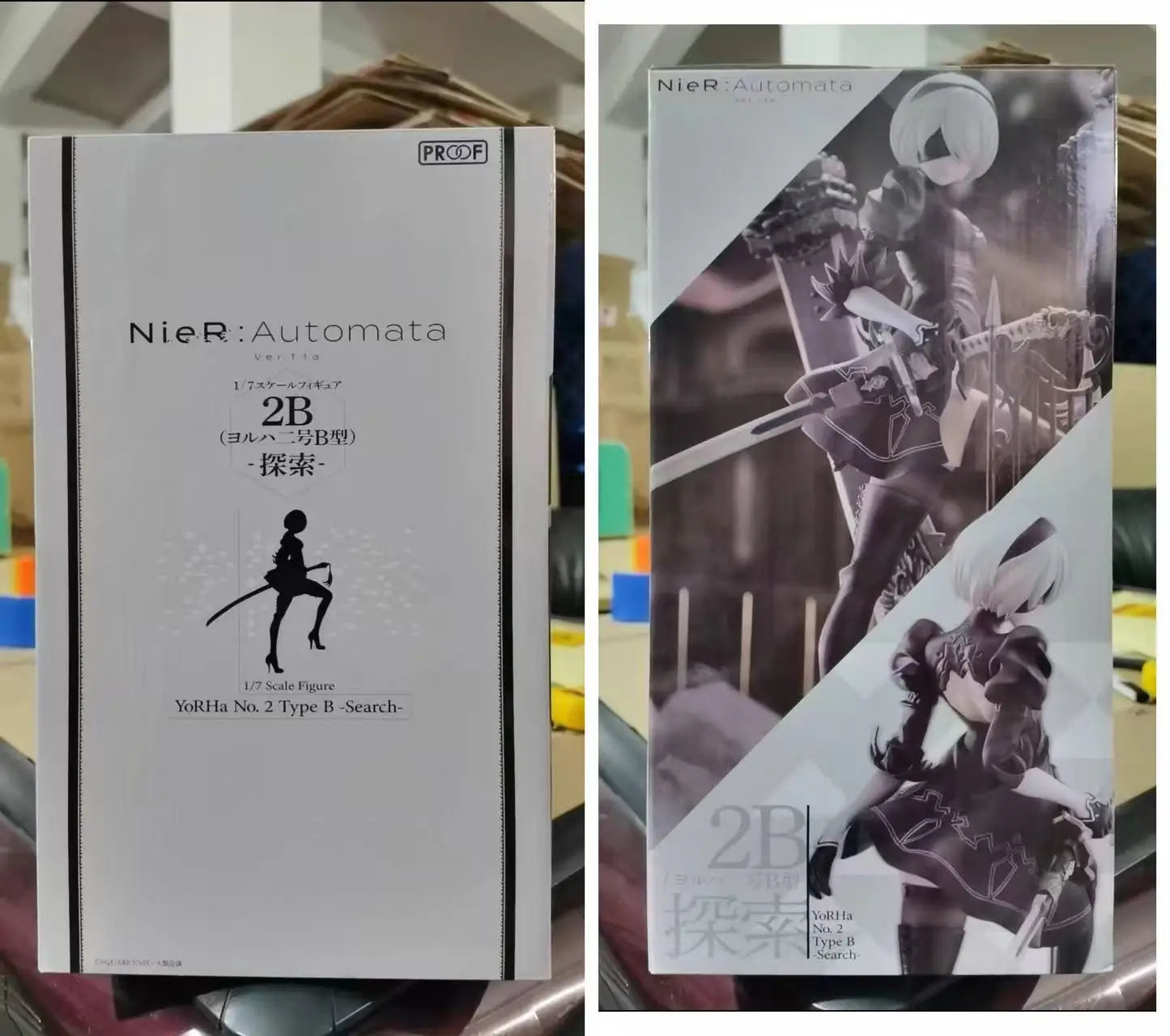 (In Stock)  Original PROOF TV NieR:Automata YoRHa No.2 Type B 1/7 PVC Figure Model Collection Toy Gift