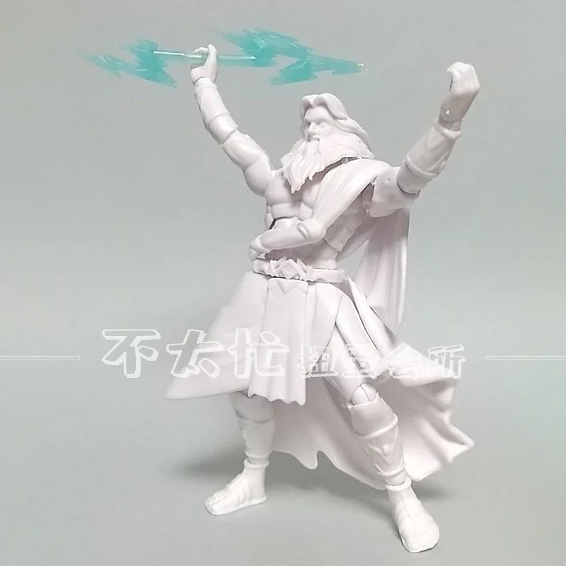 Original Kawaii Capsule Toys Spirits Gashapon Figure Cute Gacha Joints Movable Greek God Zeus Figurine Anime Kids Gift