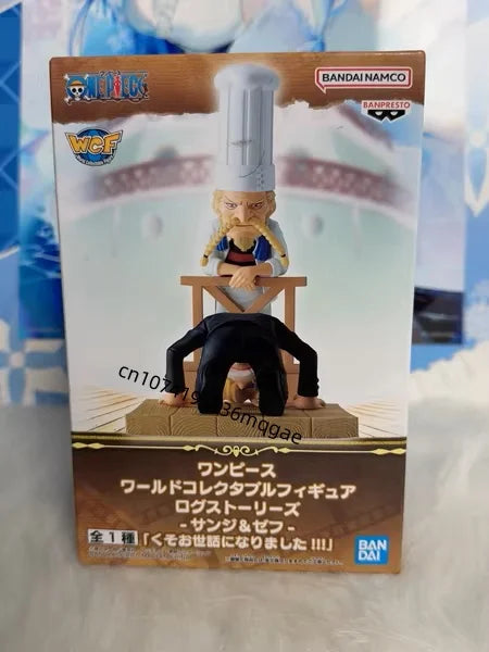 Original Bandai ONE PIECE WCF LOG STORIES Luffy Nami Eneru Anime Action Figures Model WCF desktop Ornaments Gift Decorations