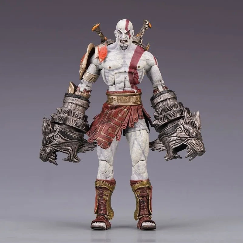 NECA God of War III Ultimate Kratos Kui Ye Boxed Deluxe Edition Articulated Action Figure Model Toy Collectible Gift for Boys