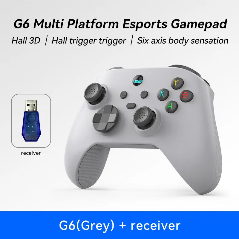 G6 Wireless Bluetooth Mobile Game Controller with Hall Trigger and Hall Joystick 2.4G Wireless Gamepad for Xbox One Xbox Seris