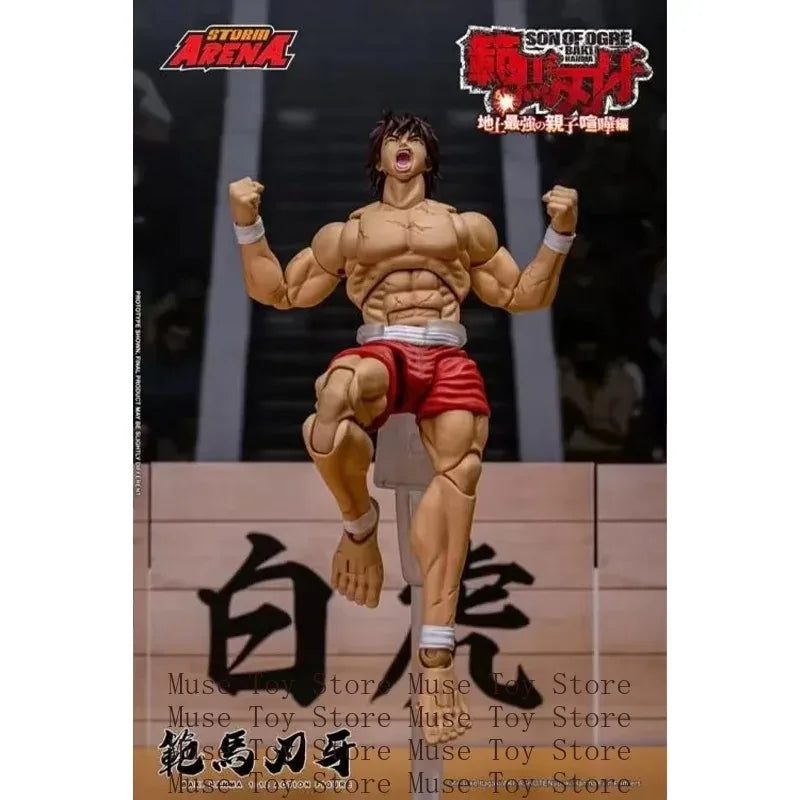 2025 Q3 Storm Toys BHSA01 1/12 Hanma Baki Double Head Action Figure Mini Soldier Figurine Model Full Set Collectible Toy