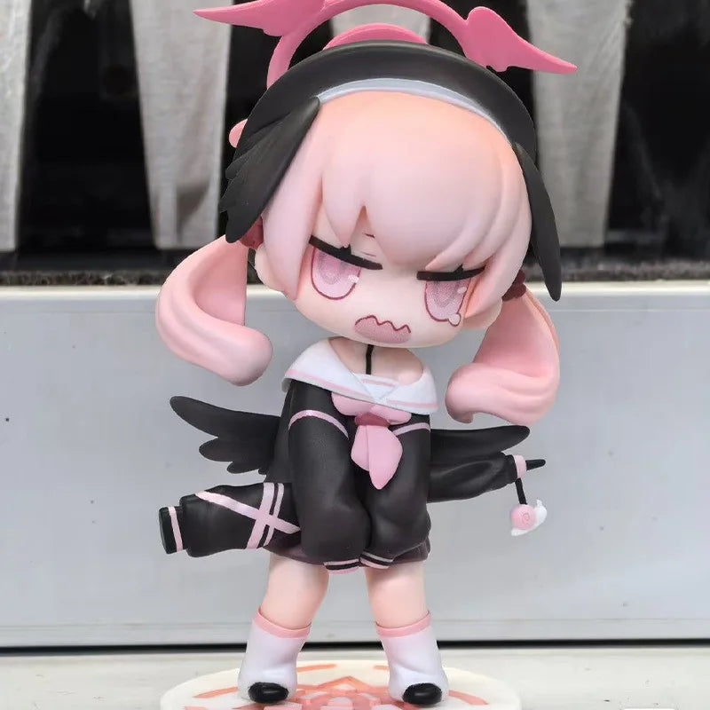 10cm Blue Archive Figures Shimoe Koharu Figure A.R.O.N.A. Anime Figurine Q-Version Cute Girl Models Statue Collectible Toys Gift