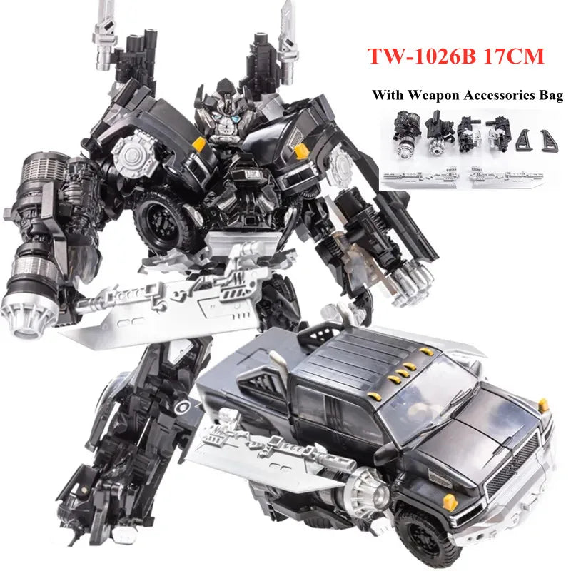 BAIWEI Neues 18CM Transformationsspielzeug Film 7 Roboterauto Militärmodell SS56 Actionfiguren Klassisches Kindergeschenk TW-1028