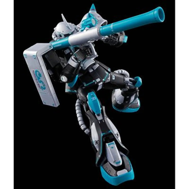 In Stock Genuine Bandai Gundam PB Model Kit RG 1/144 MS-06S Zaku2 Hatsune Miku Anime Action Figure Collection Assembly Model Toy
