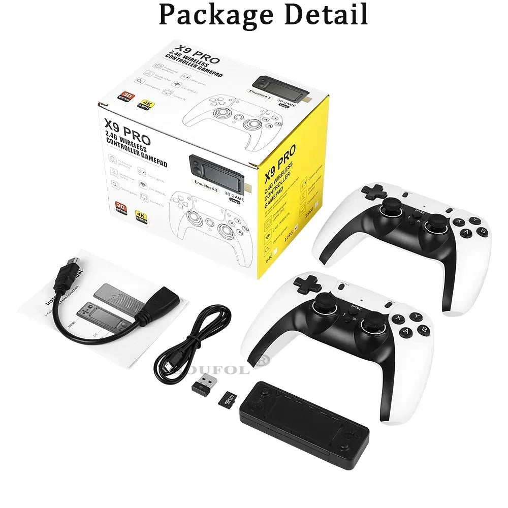 Retro-Videospielkonsole für PS1, PSP, SDavid, N64, TVHD-Emulatoren, 3D-Spiel-Alternativen, Touristen-Controller, X9 PRO, 256G