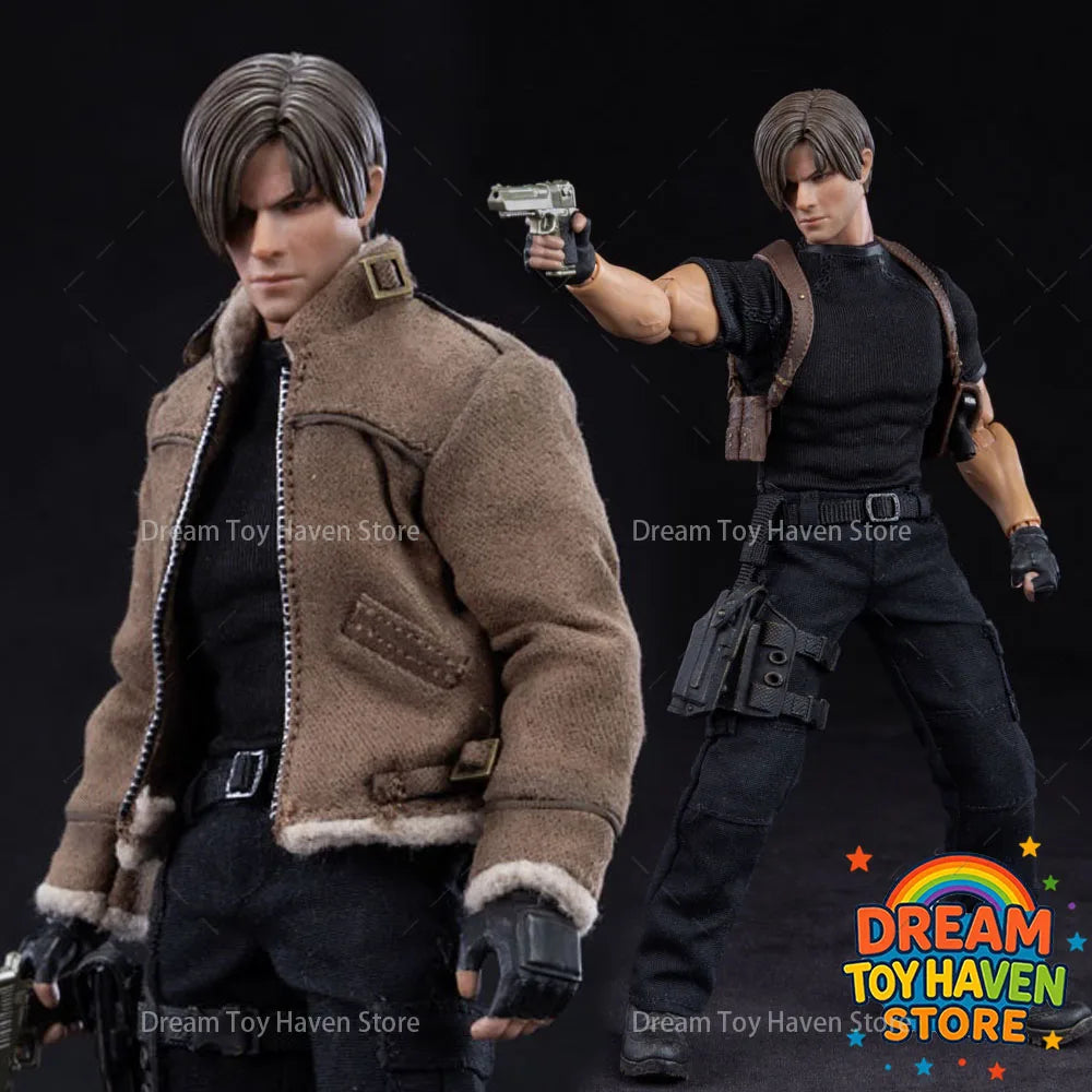 1/12 Scale Male Soldier Leon Special Agent Police Super Flexible Joint Body Model 6Inch Action Figure Collectible