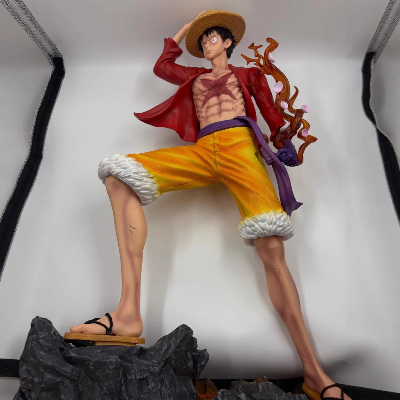 65 cm große neue ONE PIECE Anime-Figur Monkey D. Luffy, PVC-Modell, stehende Statue, Schreibtischdekoration, Geburtstagsgeschenk, Spielzeug