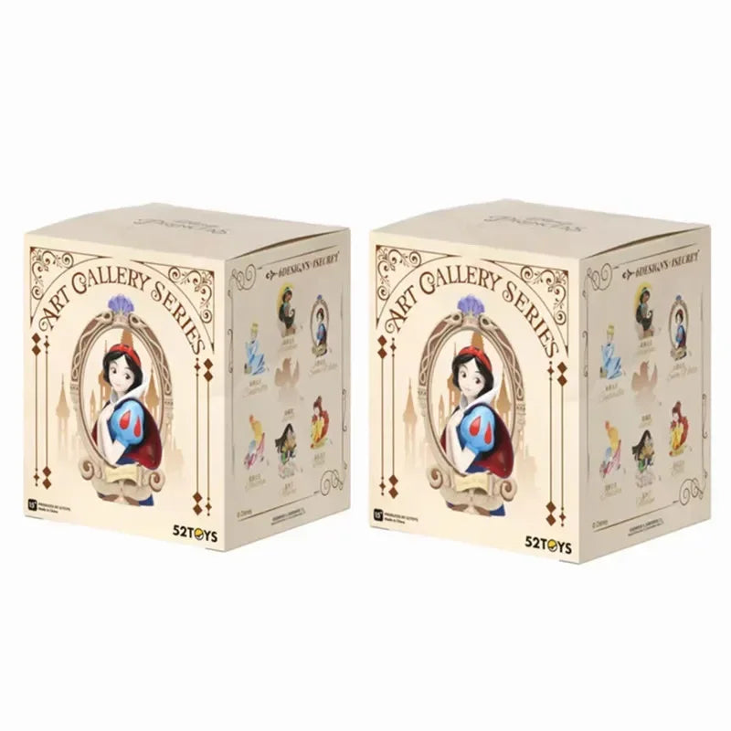 Disney Princess Art Bust Series Anime Action Figures Art Gallery Collection Decoration Statue Desk Ornament Toys Birthday Gift