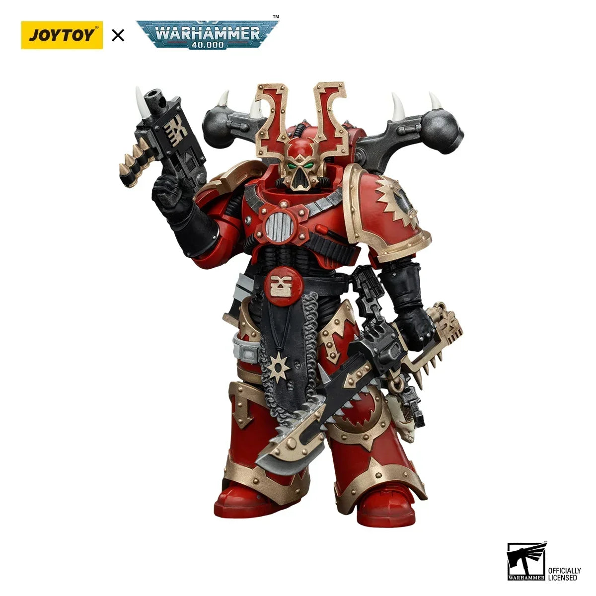[In-Stock]JOYTOY Warhammer 40k Action Figures Anime World Eaters Khorne Berzerker Anime Figurine Joint Movable Collection Model