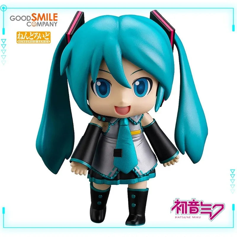 GSC Original Genuine Vocaloid Hatsune Miku Mikudayo Nendoroid 1714 10th Anniversary Ver 10cm Collections Model Toy Figures Gift