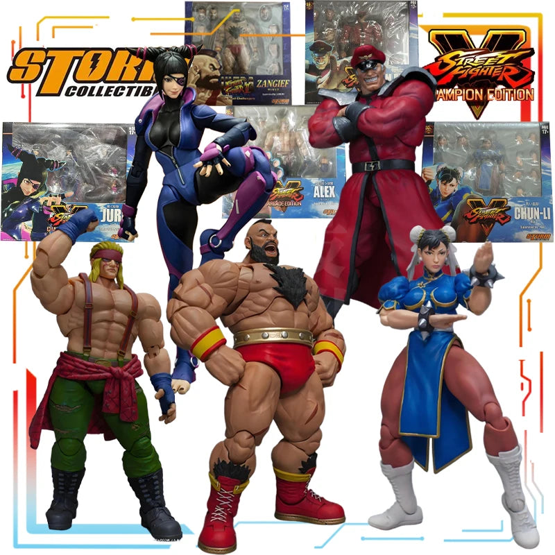 Brand New Spot Goods STORM COLLECTIBLES Original Street Fighter Movable Series ALEX Anime Figure Model Toys Model Gifts for Boys