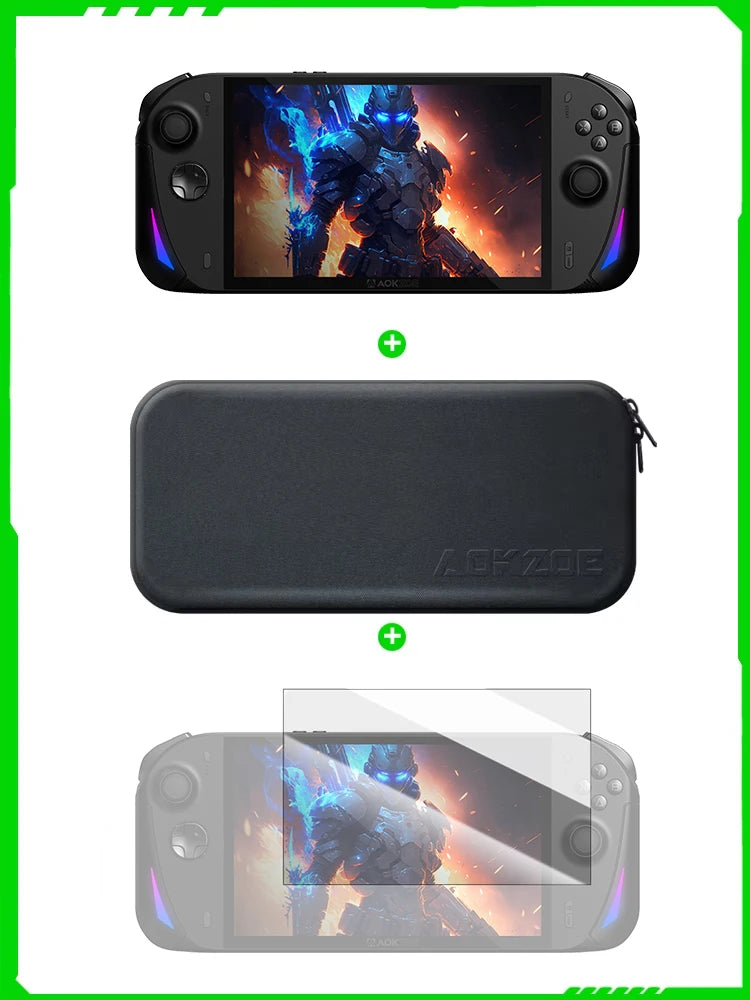 AOKZOE A1X 8" AMD Ryzen AI 9 HX 370 VRR Variable Refresh Rate Handheld Game Console Laptop Oculink Port Dual USB 4.0 Port