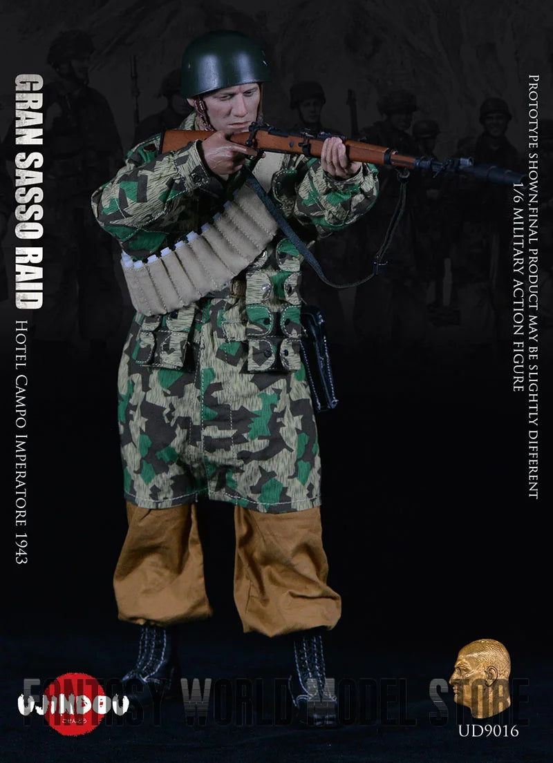 In Stock UJINDOU UD9016 1/6 Scale German Paratroops 1943 Emperor Terrace Hotel 12" Full Set Male Soldier Action Figure Model Toy