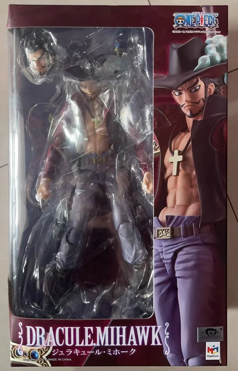 In Stock Original MegaHouse Variable Action Heroes VAH Dracule Mihawk Anime Figure Model Collectible Action Toys Gifts