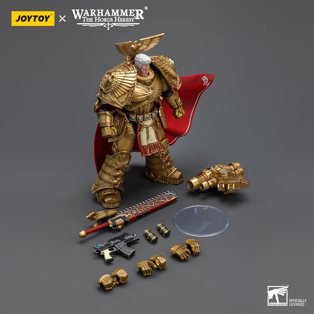 JOYTOY Warhammer The Horus Heresy Imperial Fists Rogal Dorn Primarch of the Vllth Legion 1:18 Action Figure Collection Gift