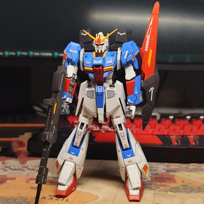 JMS HG 1/144 MSZ-006 ZETA Assembly Model Kit Action Figures Boys' Puzzle Toys Holiday Gifts Desktop Decoration Doll Collectible