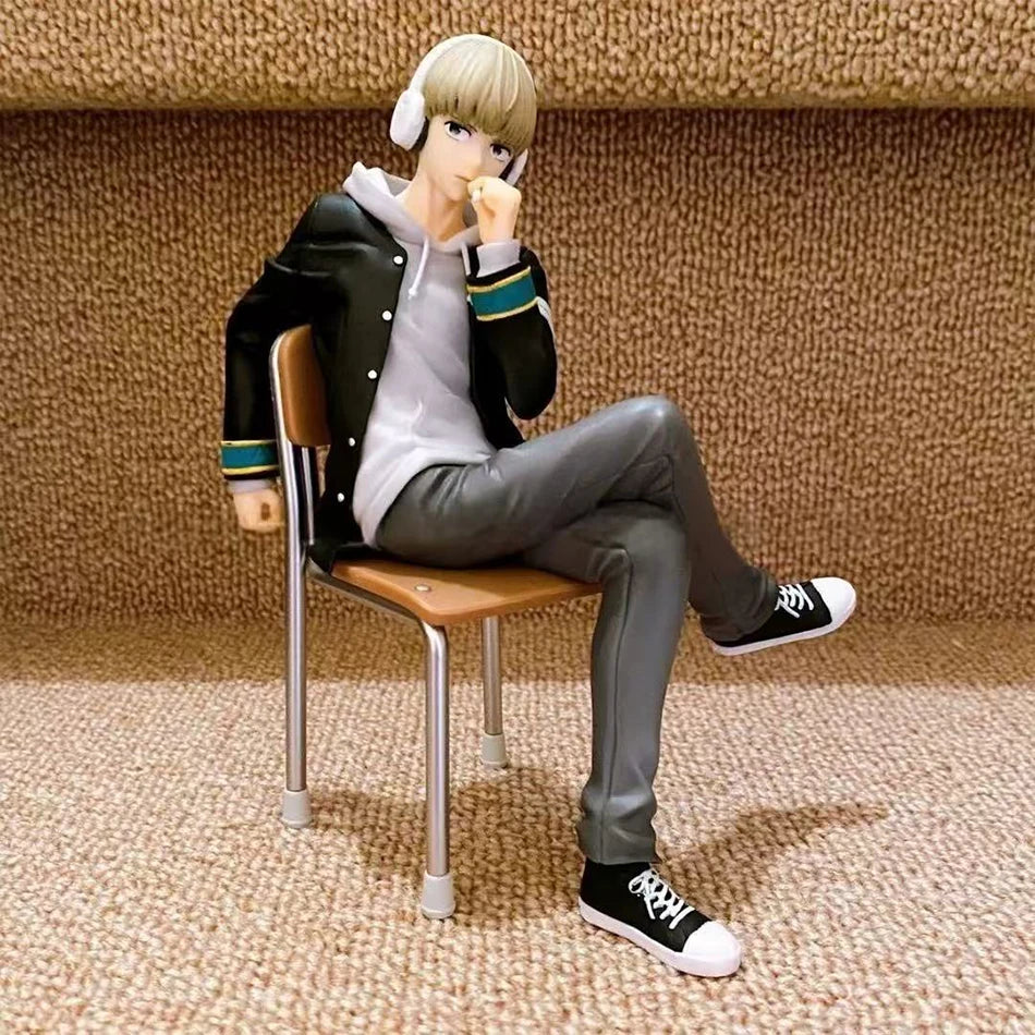 15CM Anime WIND BREAKER Sakura Haruka Figure Kaji Ren Noodle Stopper Figure Sitting Model Toy Gifts Doll Aciton Figure