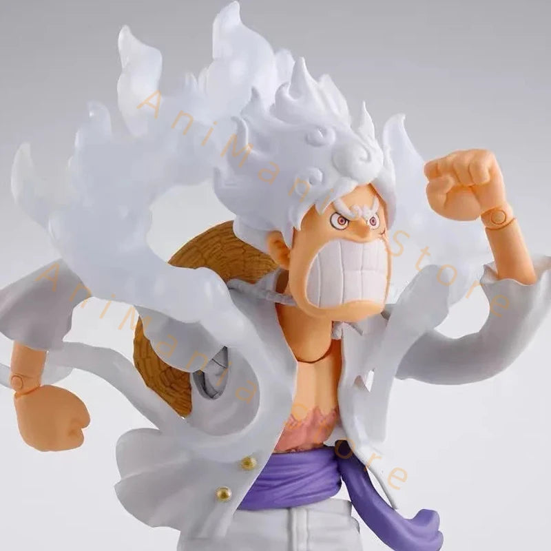 Shf Monkey D Luffy Gear 5 NIKA екшън фигурка Аниме ONE PIECE Luffy фигурка подвижни стави колекция модели играчки подарък за рожден ден