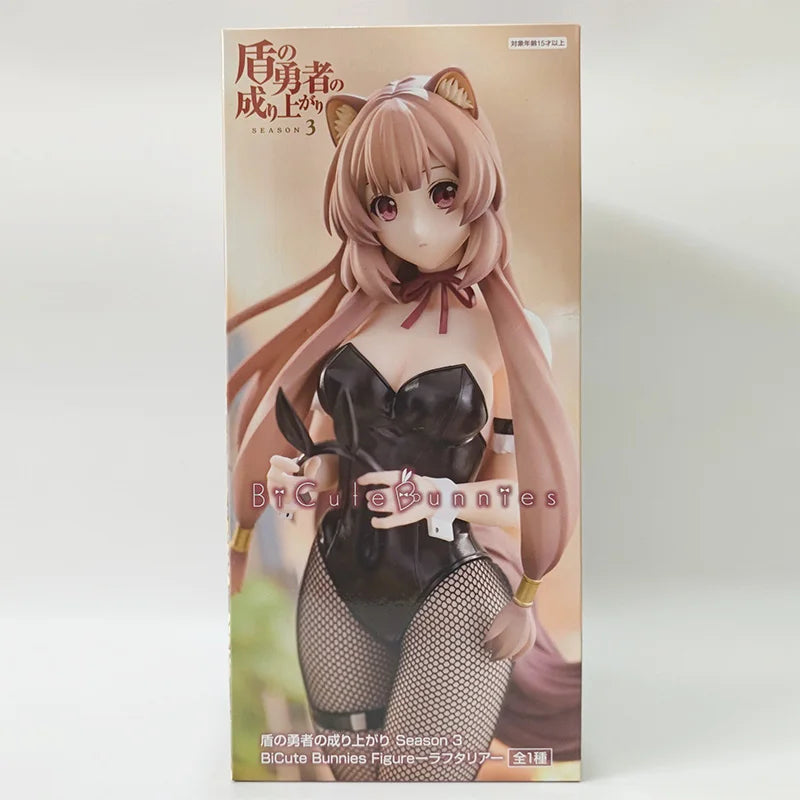 In Stock FuRyu Original Anime The Rising of The Shield Hero BiCute Bunnies Raphtalia Action Figure PVC Collection Model Toy Gift