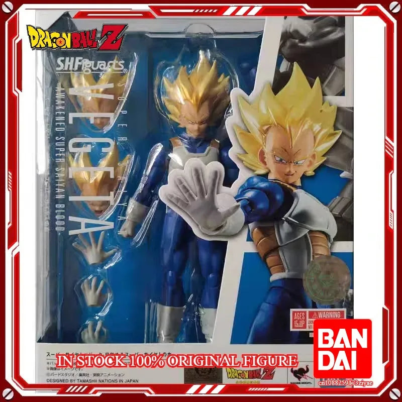 In Stock 100% Original BANDAI SPIRITS S.H.Figuarts Vegeta AWAKENED SUPER SAIYAN BLOOD  Anime Figure Model Action Toys Gifts