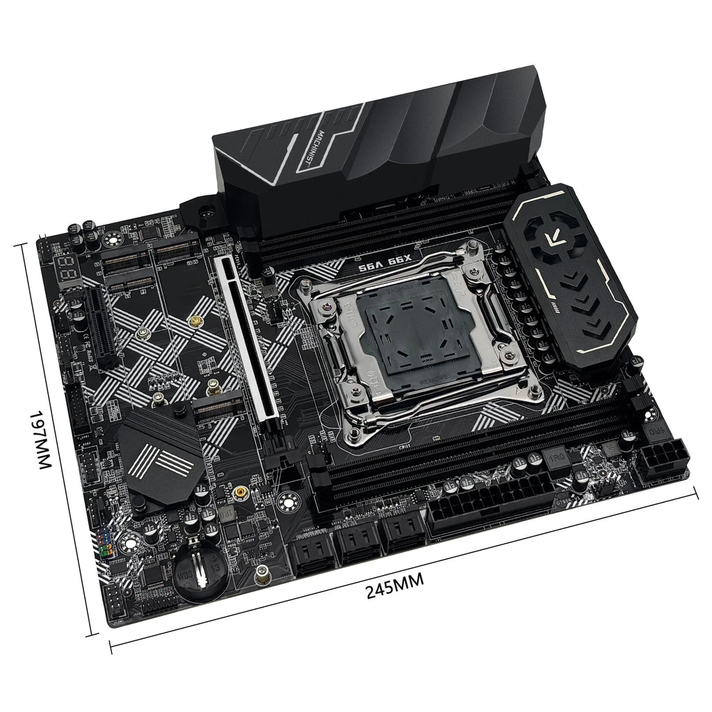 MACHINIST X99 V9S Motherboard Support TPM2.0 LGA 2011-3 Xeon E5 cpu DDR4 RAM C612 chip with 3*NVME M.2 slot SATA3.0 USB3.0