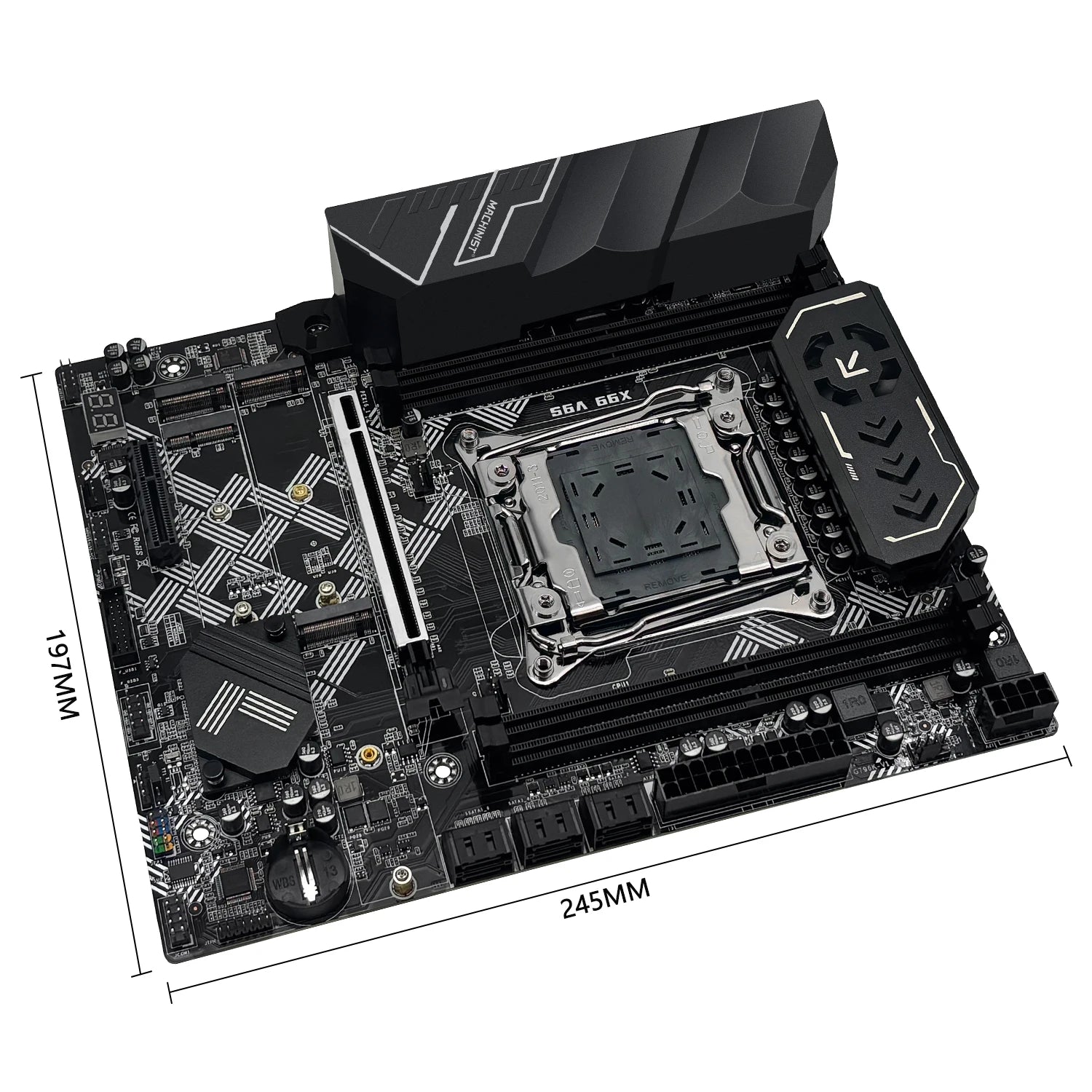 MACHINIST X99 V9S Motherboard Support TPM2.0 LGA 2011-3 Xeon E5 cpu DDR4 RAM C612 chip with 3*NVME M.2 slot SATA3.0 USB3.0